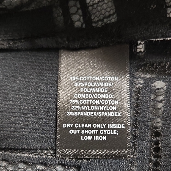Lafayette 148 New York Black Lace Button Down Shirt - Picture 7 of 7